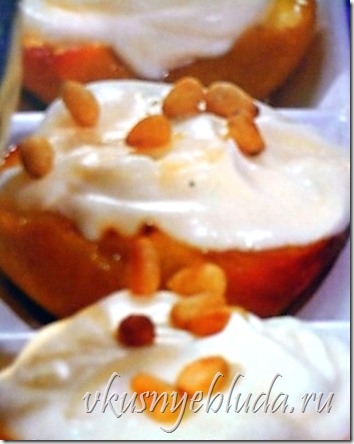 Нажмите на фото, чтобы пройти по ссылке и вернуться в начало рецепта *Медовые персики с творожным кремом...