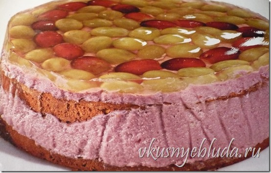 Нажав на фото и пройдя по ссылке Вы можете вернуться в начало рецепта Бисквитного Торта "Виноградинка"...