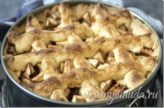Пройдите по ссылке этого фото и узнайте КАК Испечь для родных и друзей вкусный и сытный Песочный Пирог с яблоками