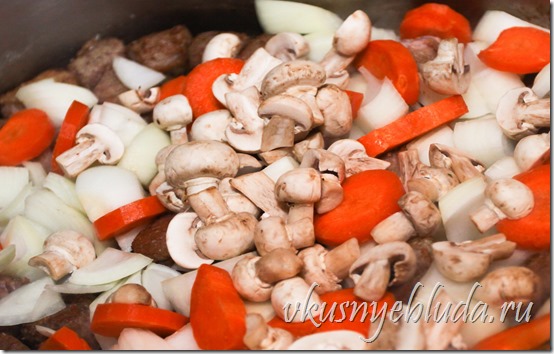 Ссылка этого фото ведёт в рецепт *Рагу овощное с грибами