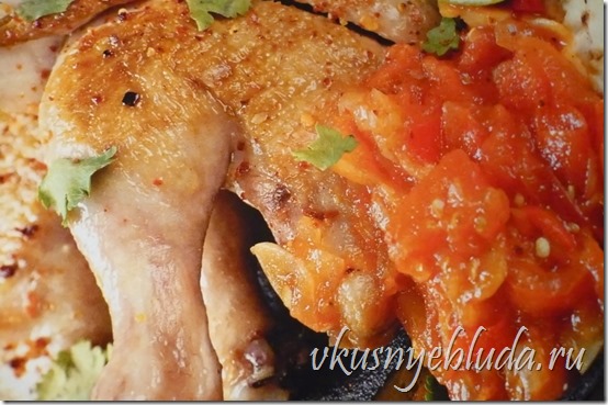 Ссылка этого фото ведёт в рецепт блюда *Цыплята с томатной приправой